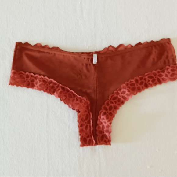 PINK Victoria's Secret Lace Nylon Cheeky Panty, size M - Picture 3 of 6